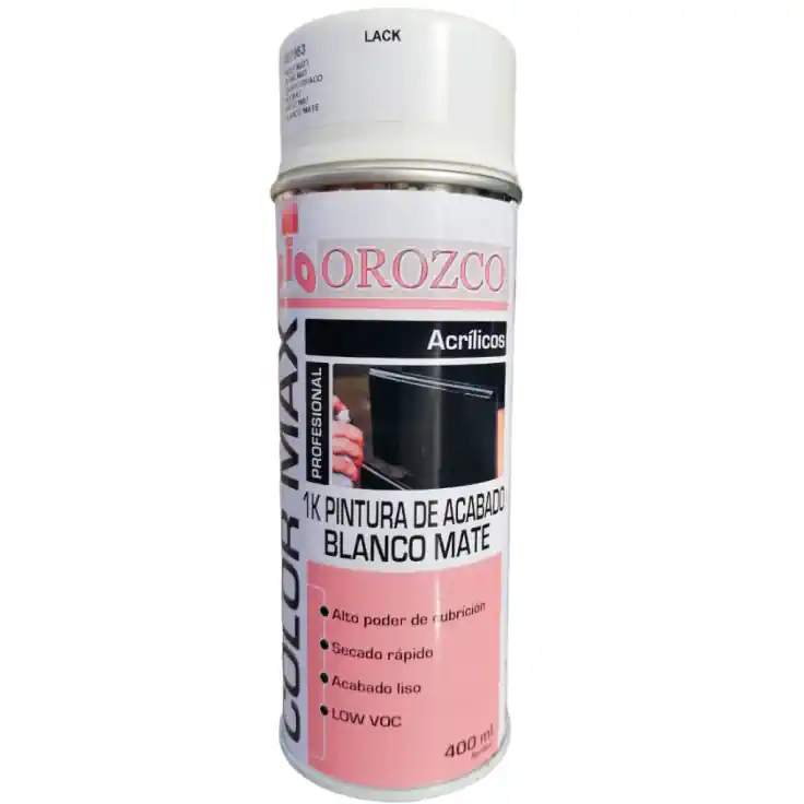 Pintura anticalórica negra Okfuego - Productos Flower Formato2 Spray en  color negro de 400 ml. Spray en color gris de 400 ml.
